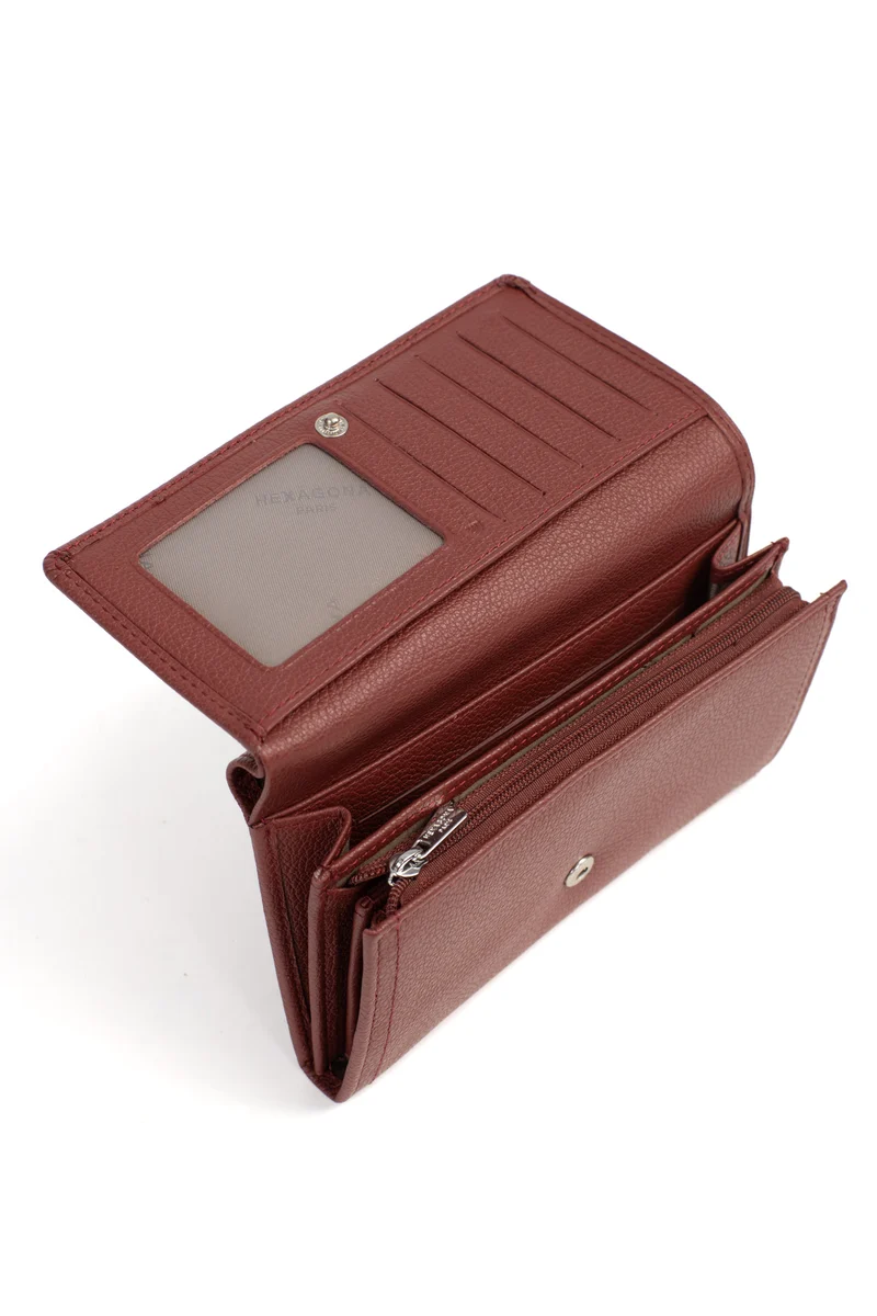 Portefeuille long - 1 volet - Stop RFID - Cuir