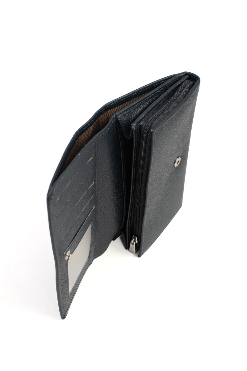 Portefeuille long - 1 volet - Stop RFID - Cuir