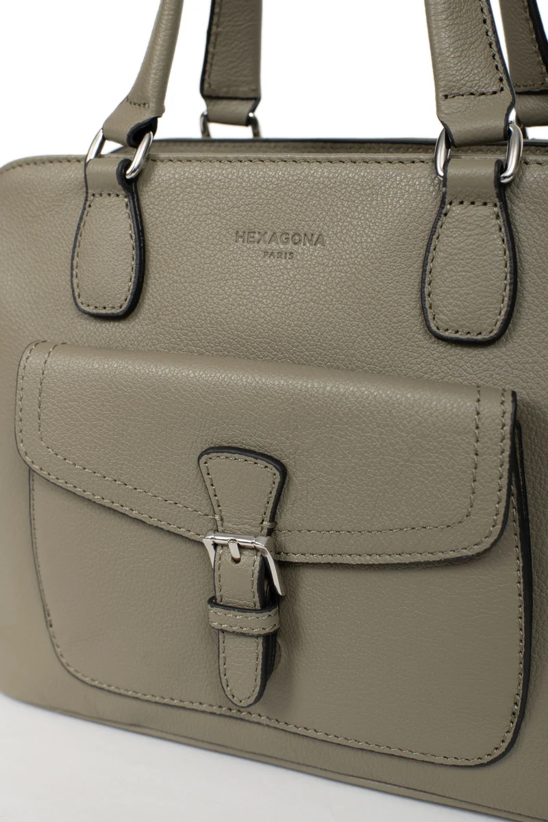 Sac porté main 2 poignées - Cuir