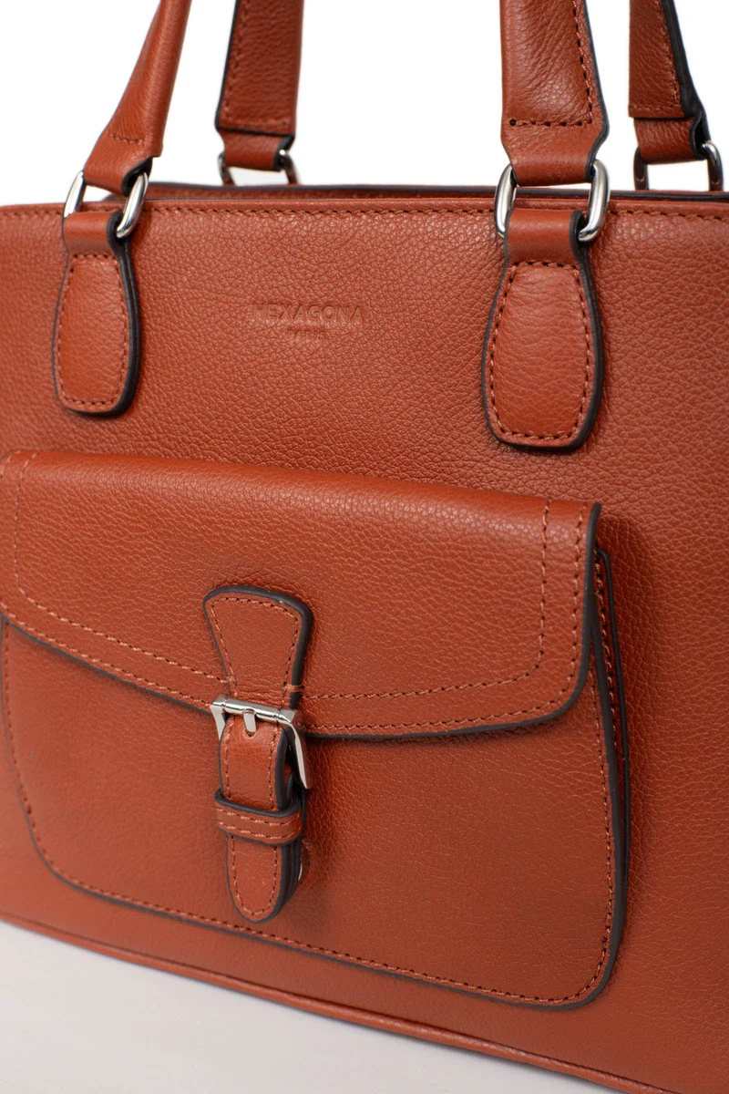 Sac porté main 2 poignées - Cuir