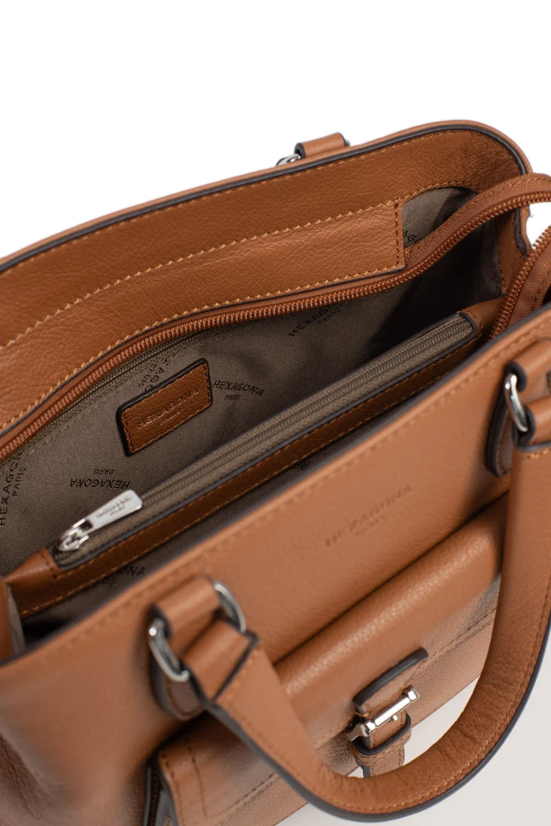 Sac porté main 2 poignées - Cuir