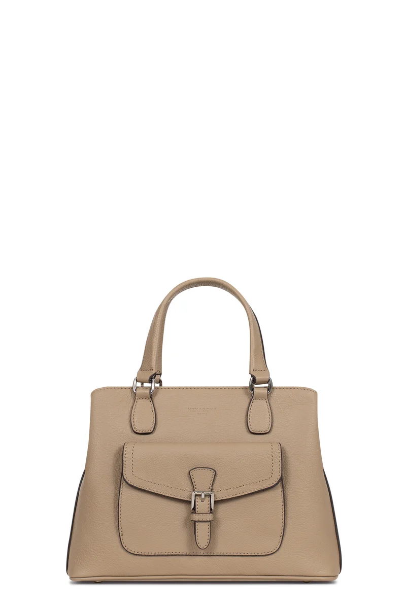 Sac porté main 2 poignées - Cuir