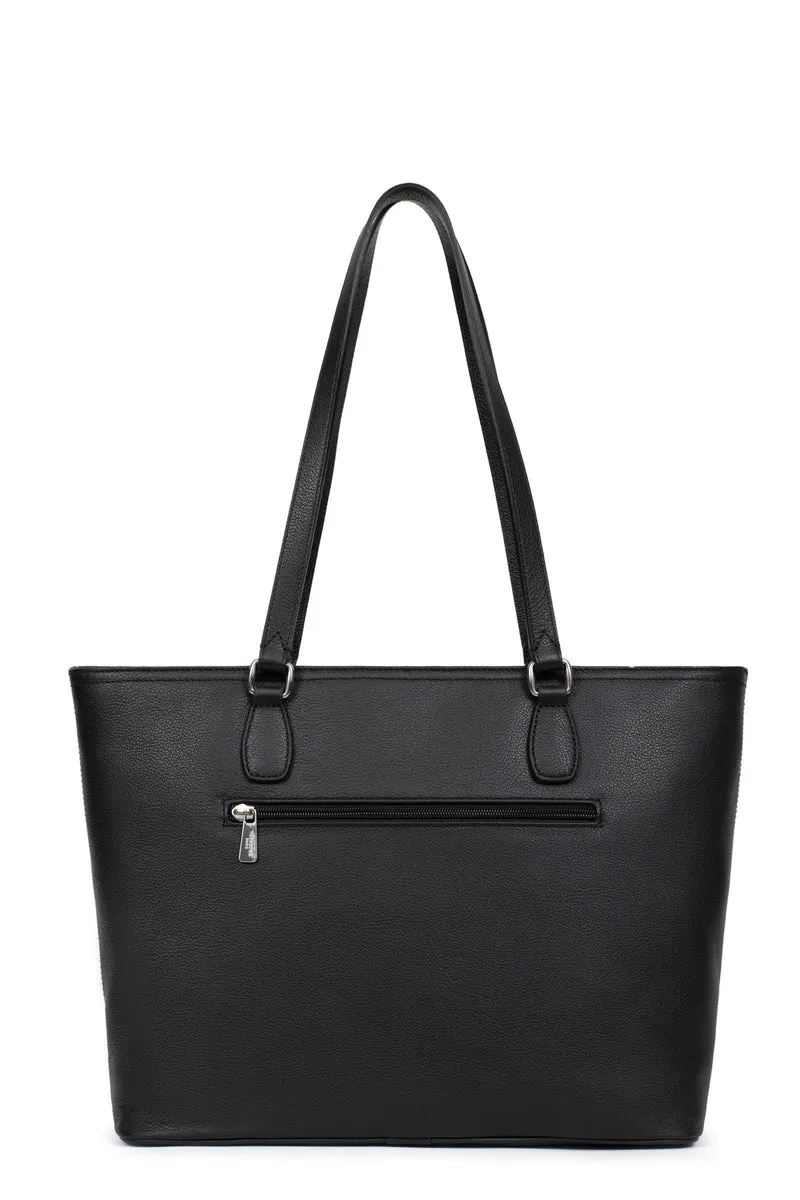Sac cabas porté épaule - A4 - Cuir