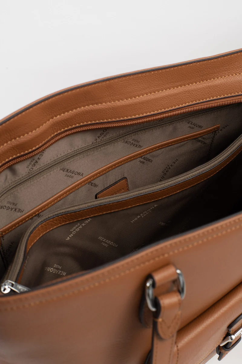 Sac cabas porté épaule - A4 - Cuir