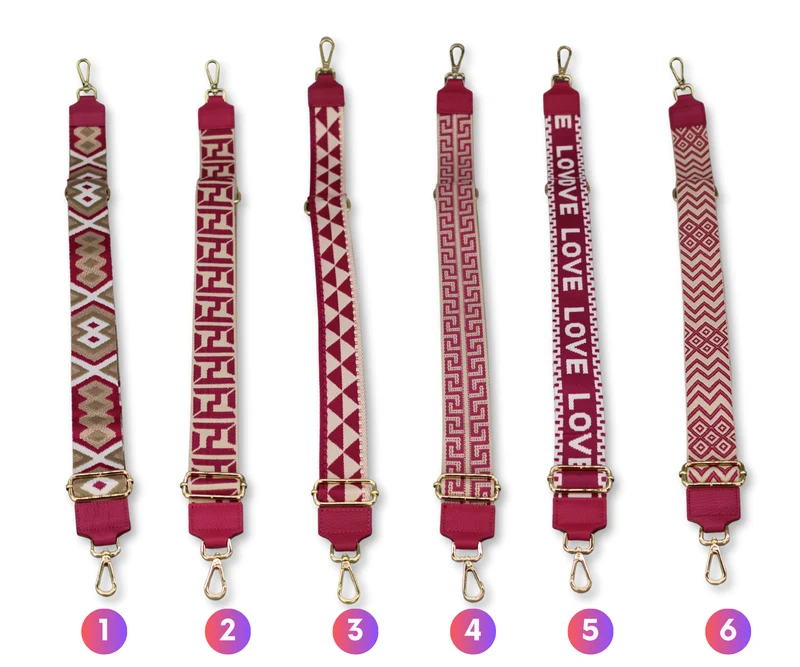 Taschenriemen - Pink (Gold)