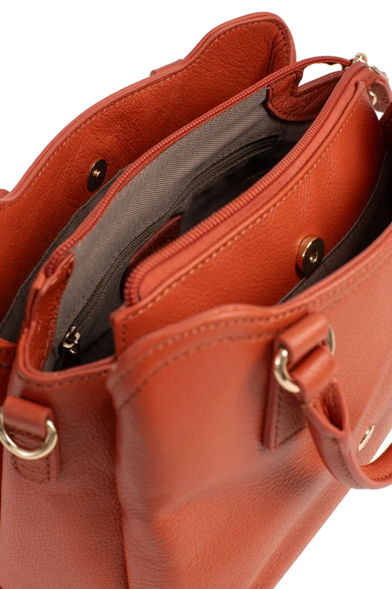 Sac porté main 2 poignées - Cuir