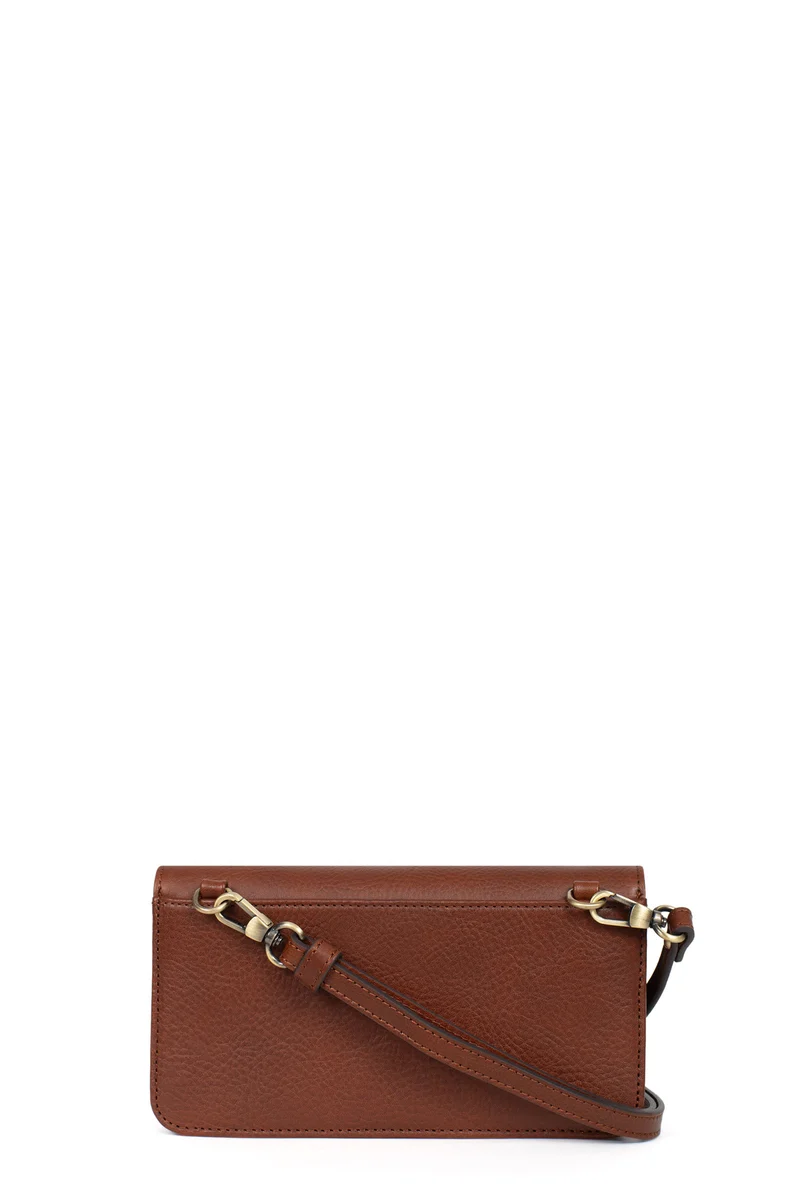 Pochette téléphone avec portefeuille - 1 volet - Stop RFID - Cuir
