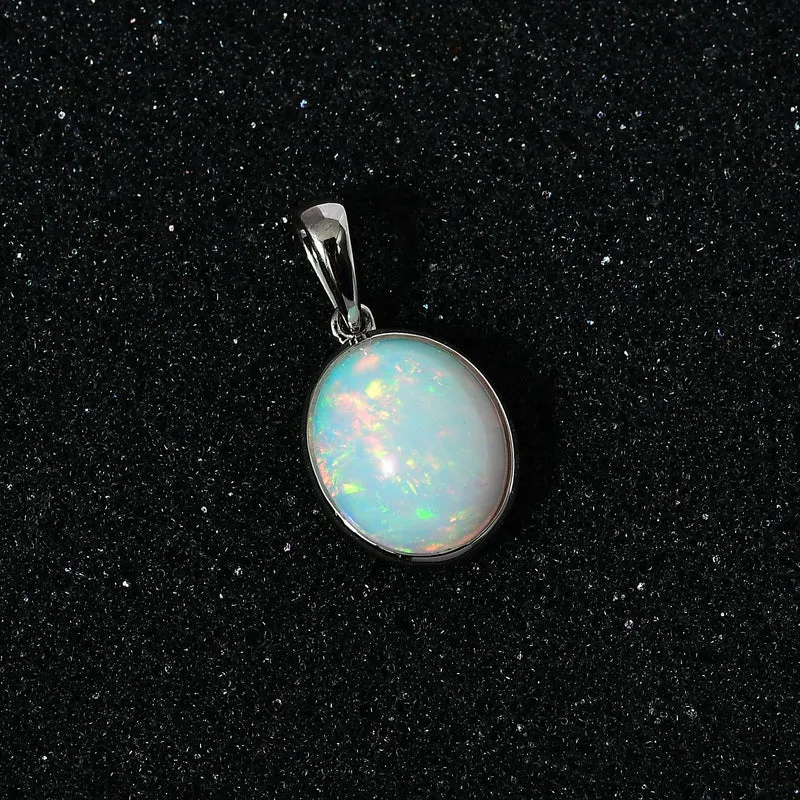 RHAPSODY - AAAA Natürlicher, äthiopischer Welo Opal Anhänger, 950 Platin, ca. 3.16 ct