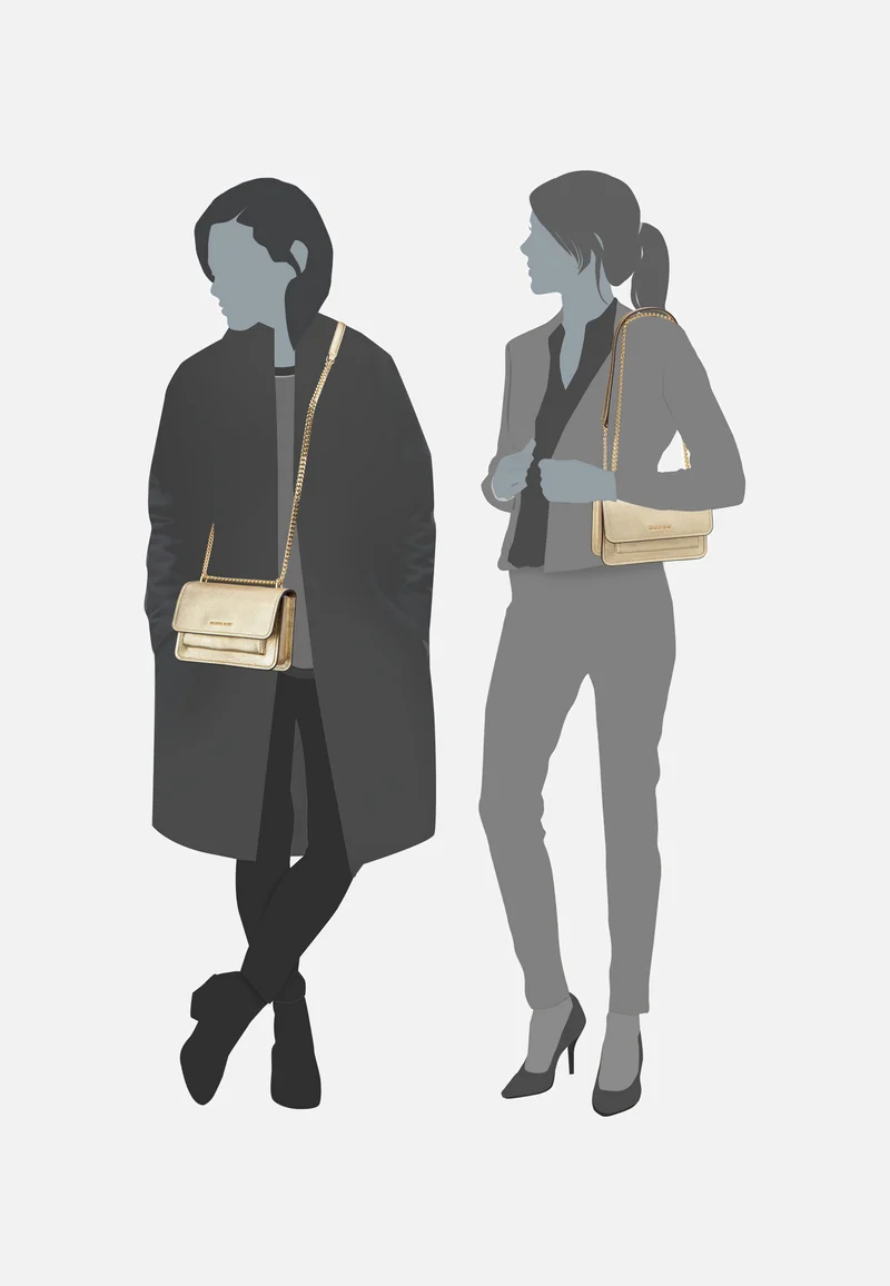 Claire SM Xbody Pebble Pale Gold - Abendtasche