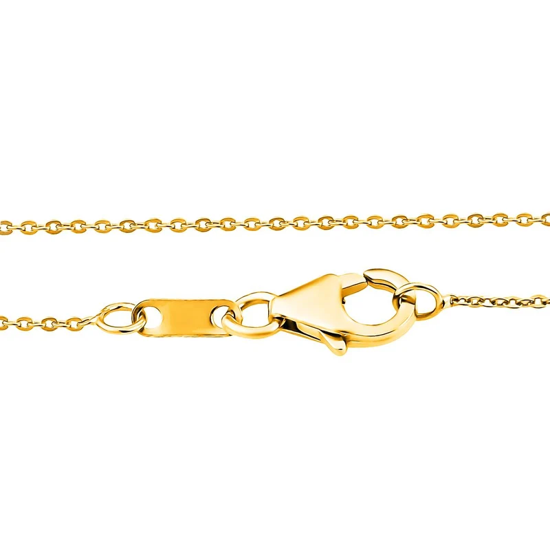 GP Italienische Garten Kollektion - Mehrfarbiger Edelstein-Anhänger mit Kette, 925 Silber Gelbgold Vermeil ca. 4,46 ct