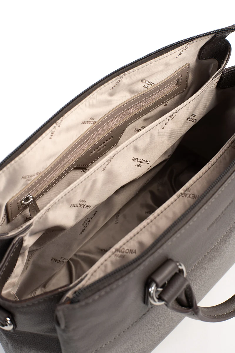 Sac porté main 2 poignées - Cuir
