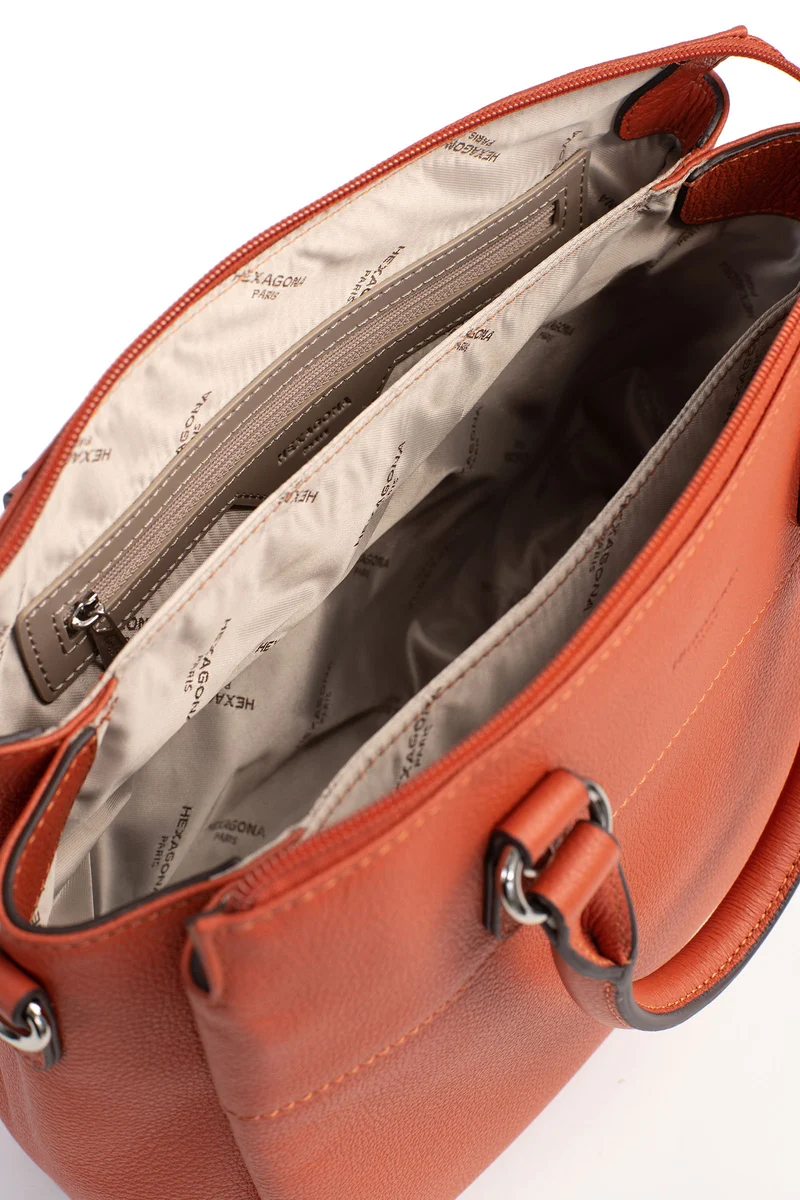 Sac porté main 2 poignées - Cuir