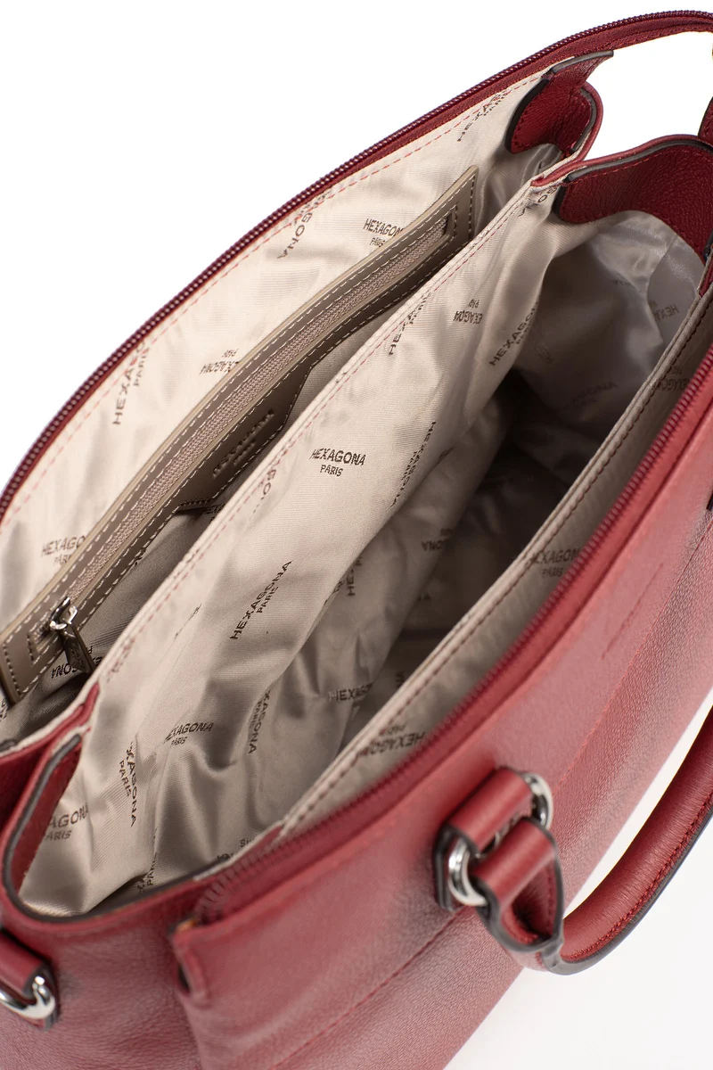 Sac porté main 2 poignées - Cuir