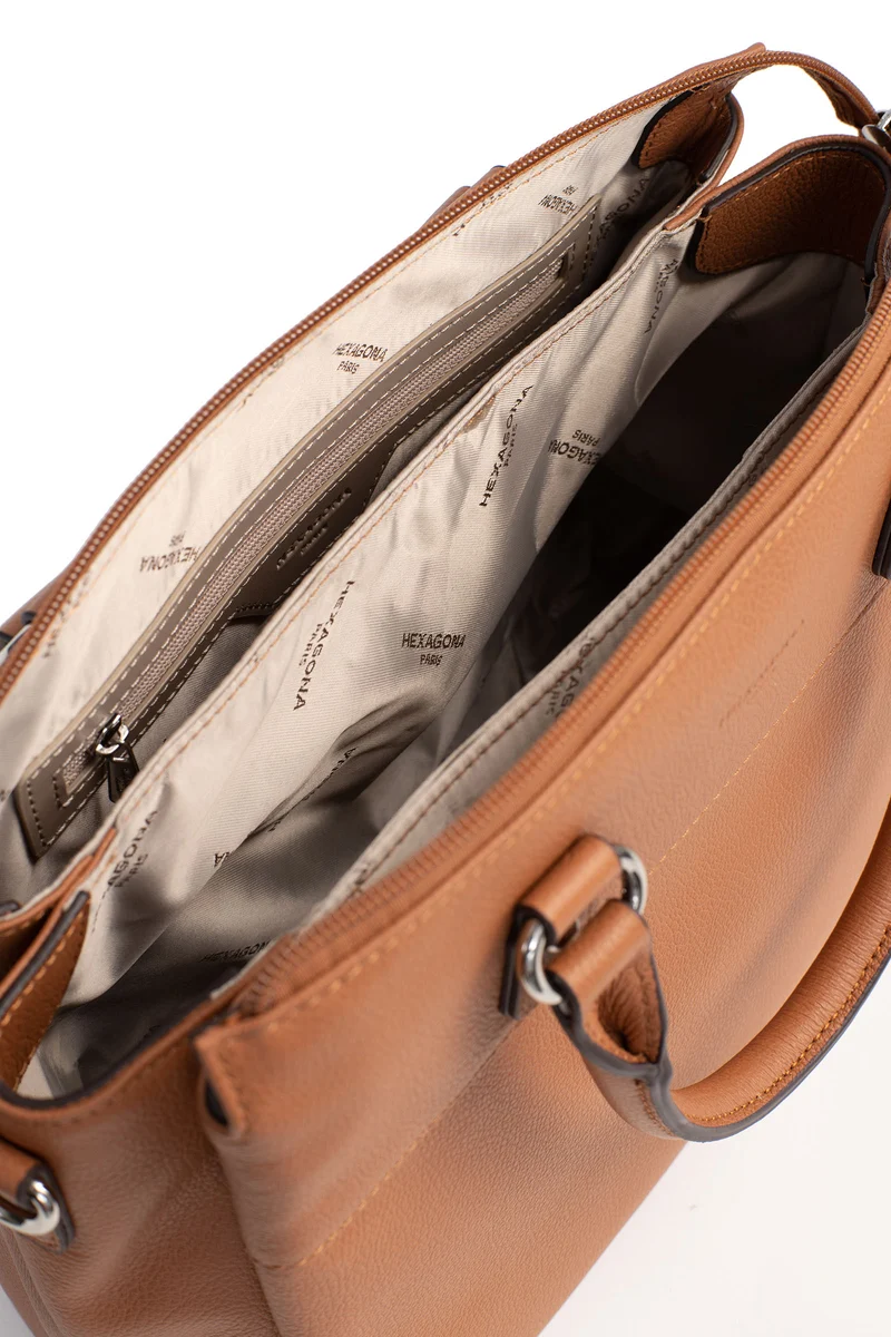 Sac porté main 2 poignées - Cuir