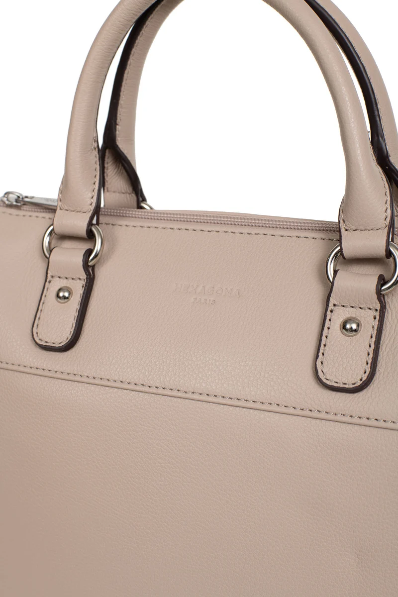Sac porté main 2 poignées - Cuir