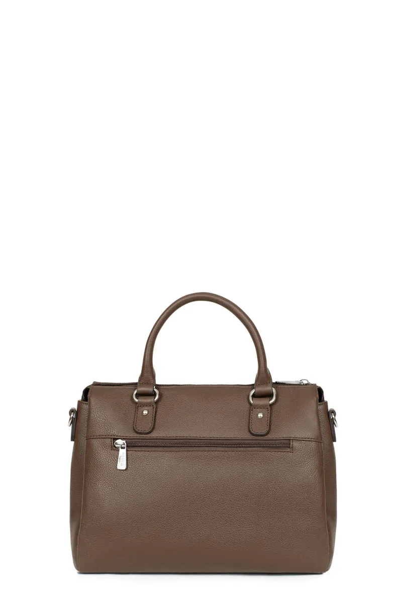 Sac porté main 2 poignées - Cuir
