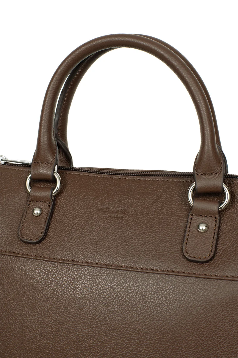 Sac porté main 2 poignées - Cuir