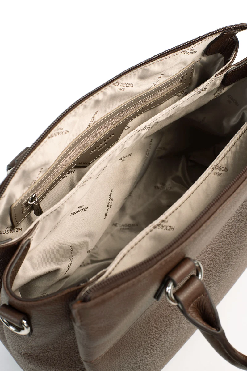 Sac porté main 2 poignées - Cuir