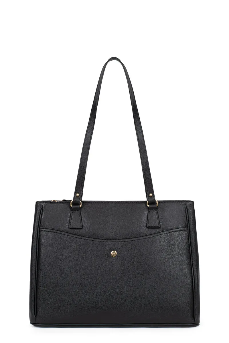 Sac porté épaule 2 anses - A4 - Cuir