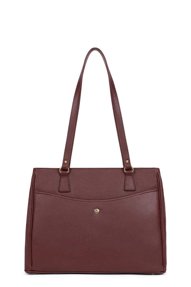 Sac porté épaule 2 anses - A4 - Cuir