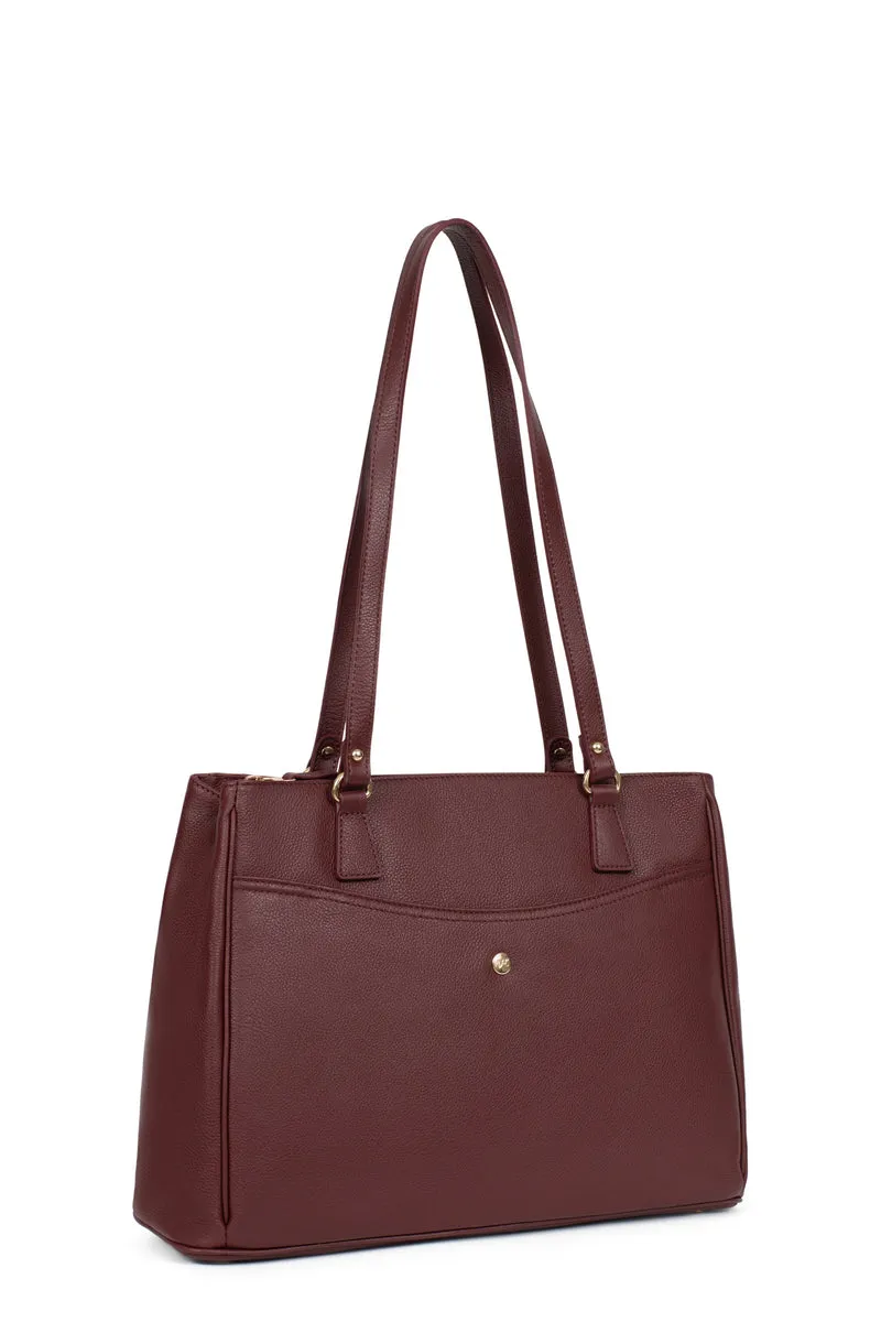 Sac porté épaule 2 anses - A4 - Cuir