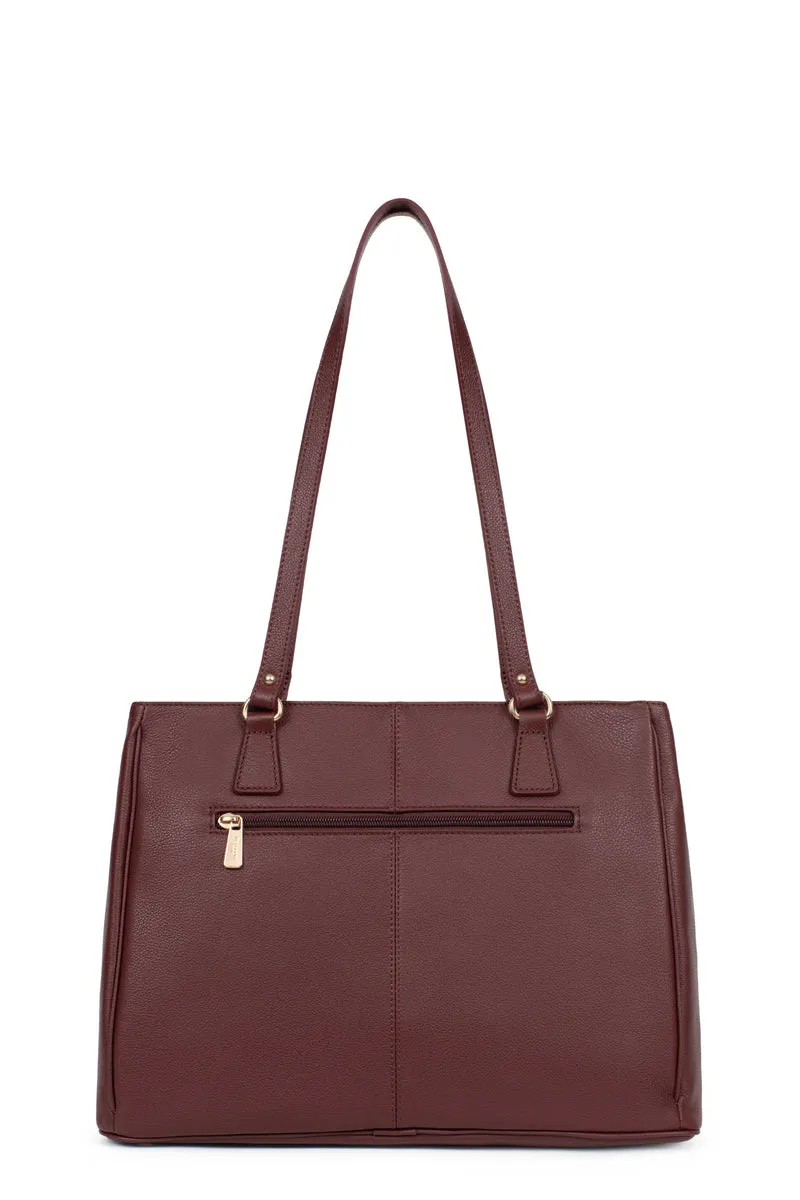 Sac porté épaule 2 anses - A4 - Cuir