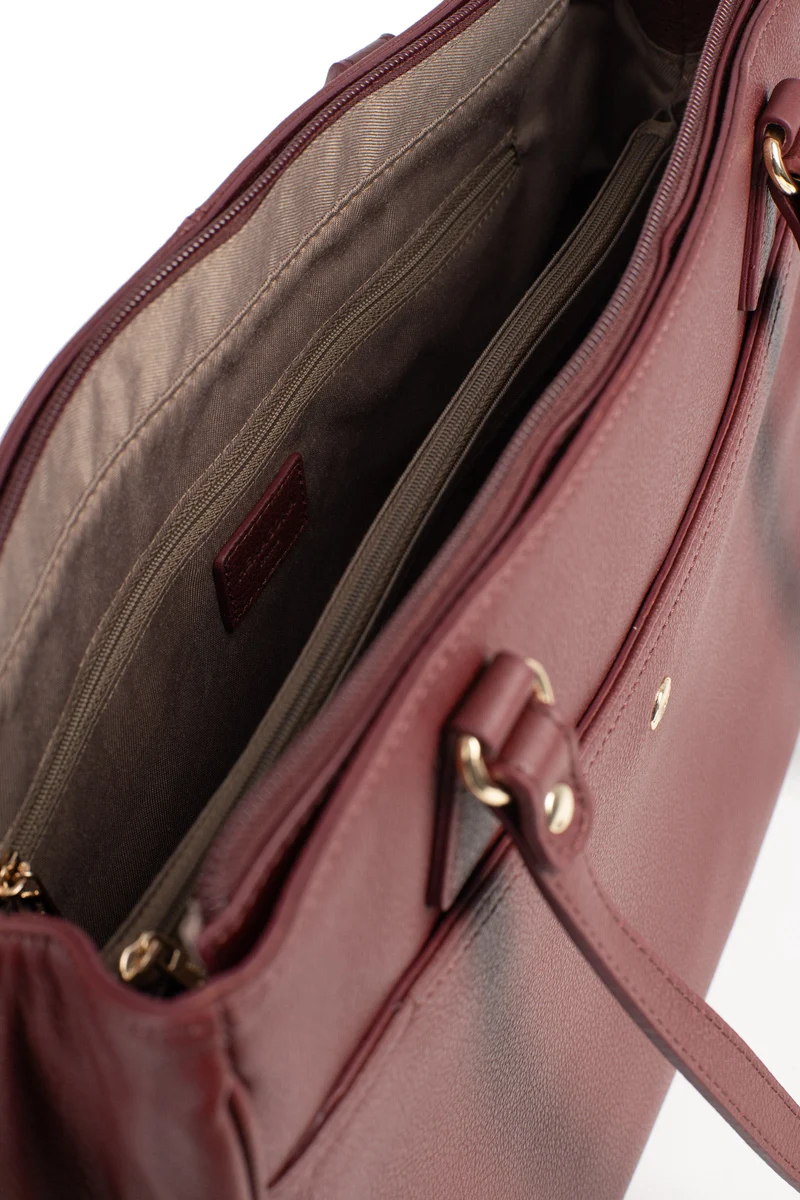 Sac porté épaule 2 anses - A4 - Cuir