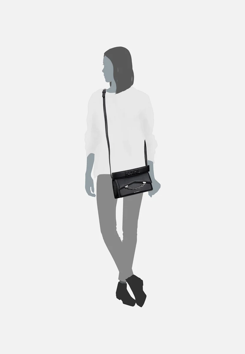 K/Seven Grainy 30446 Black - Crossbody Bag