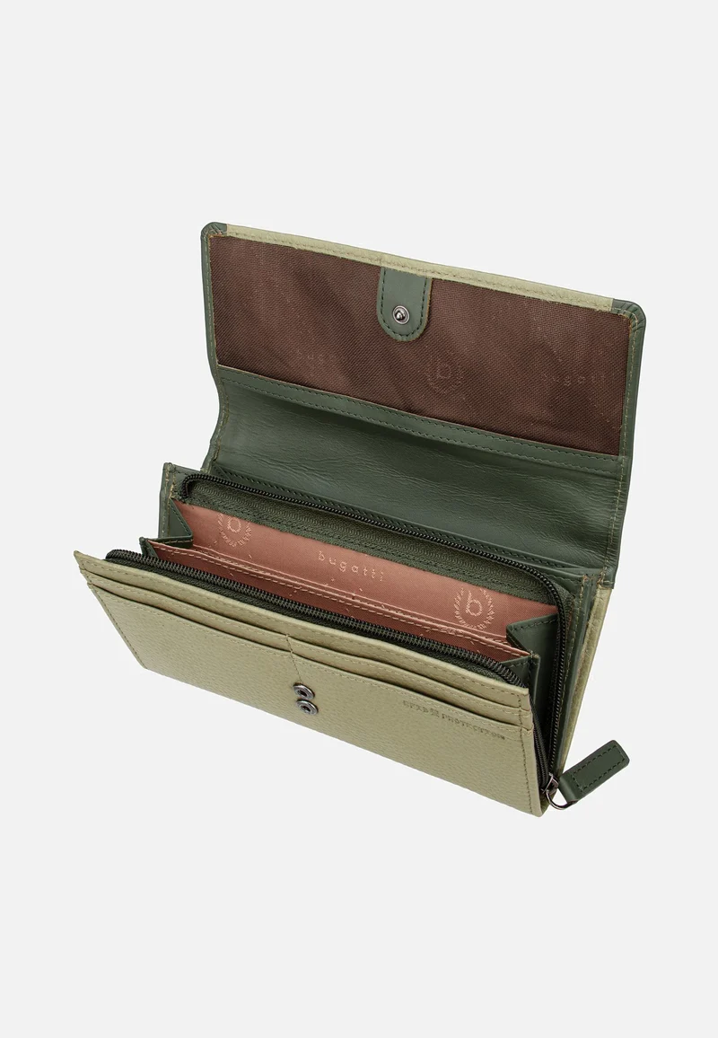Sina Ladies Long With Flap Grün - Portemonnaie