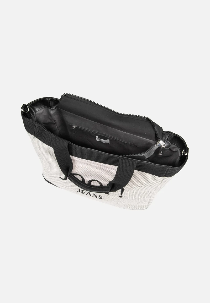 Calduccio Tela Yvette Handbag Black - Henkeltasche
