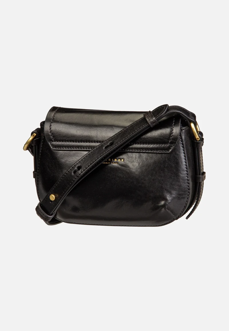 Federica Crossbody Nero/Oro - Saddle Bag