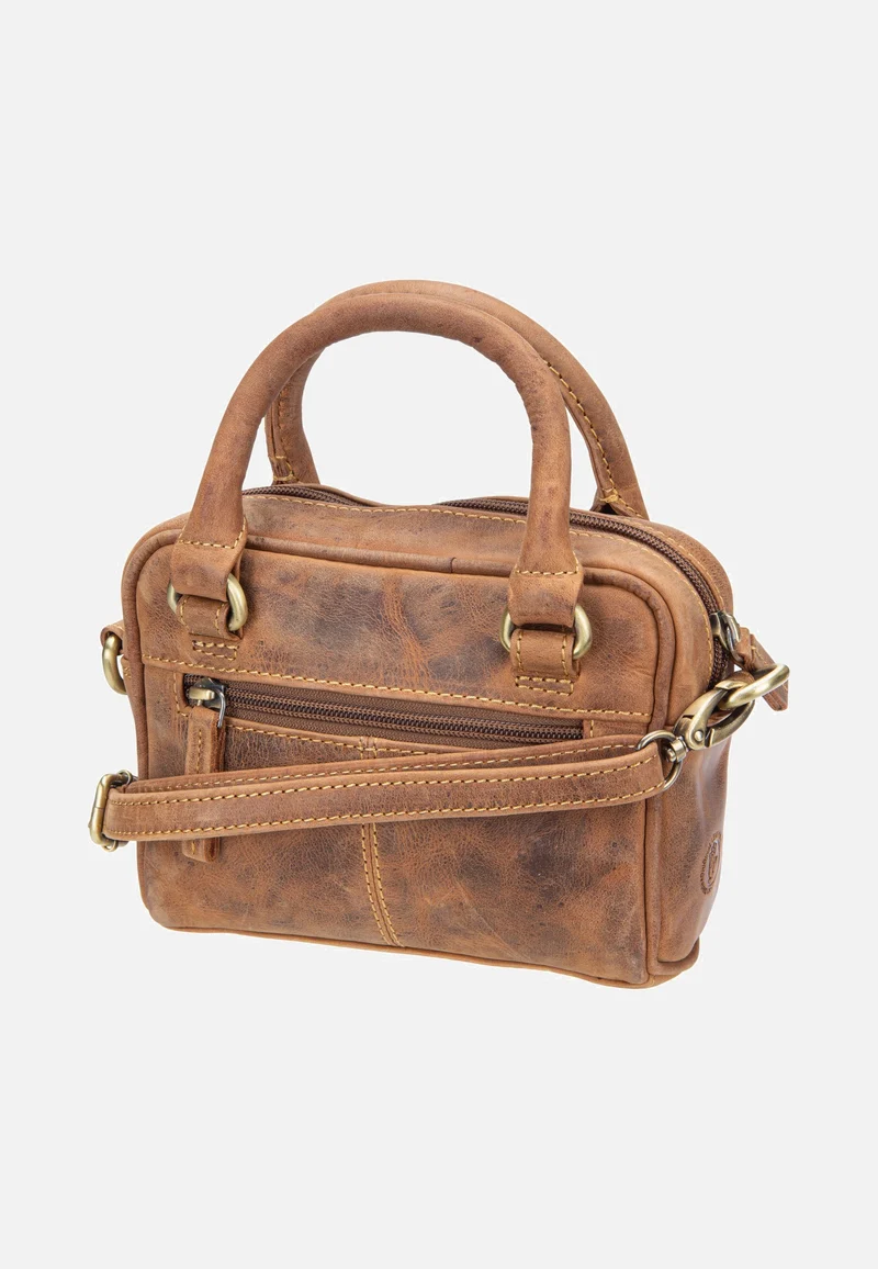 Vintage Umhängetasche Mini Sattelbraun - Crossbody Bag