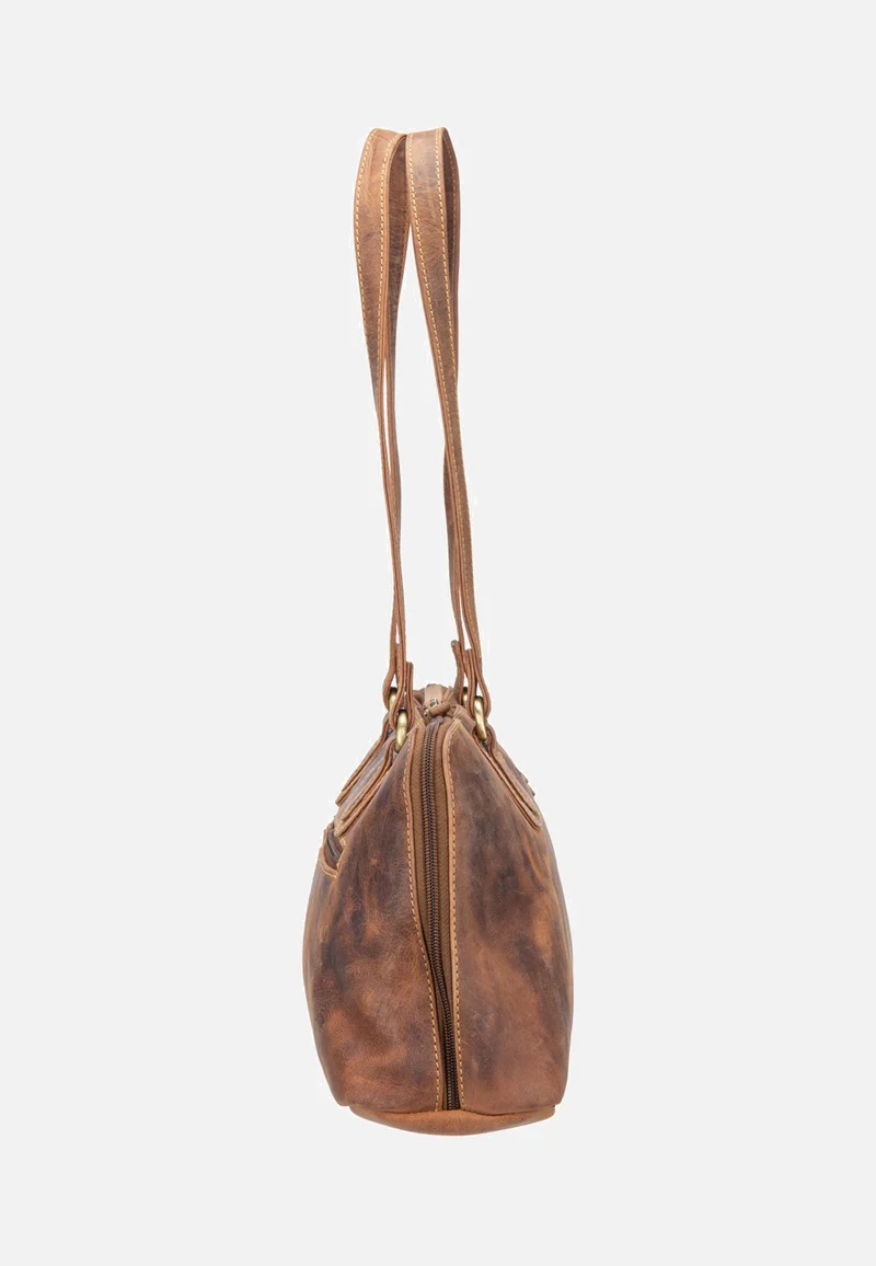 Vintage Rv-Shopper Small Sattelbraun - Einkaufstasche
