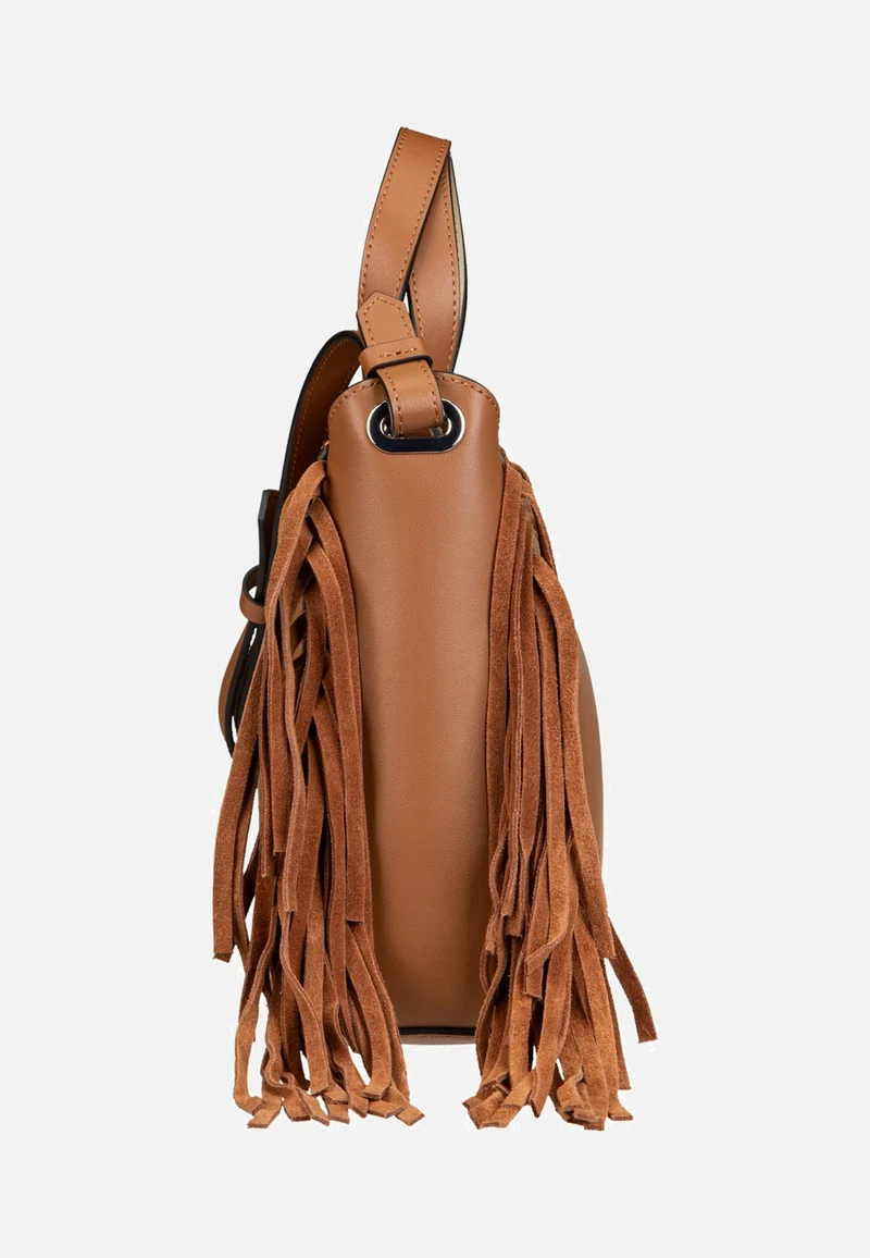 K/Circle SM Zip Tote Fringes Dark Tan - Tote Bag