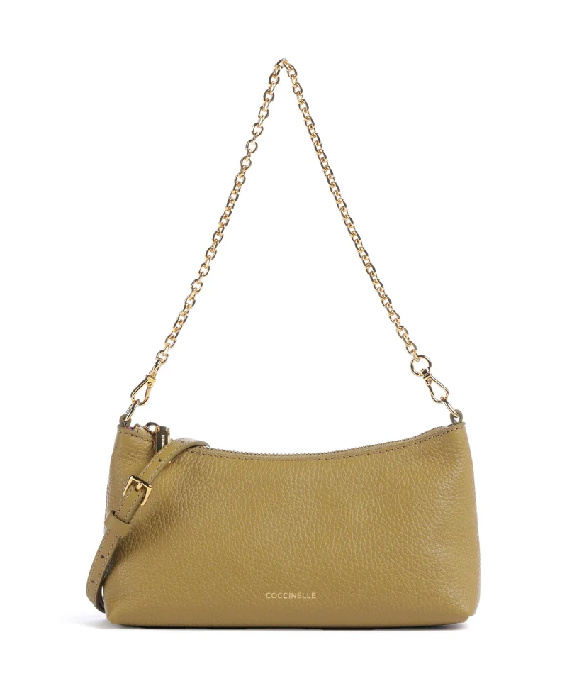 Coccinelle Aura Schultertasche seagrass