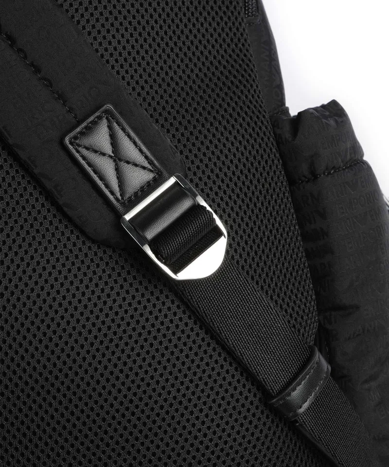 Emporio Armani Monogram Rucksack black