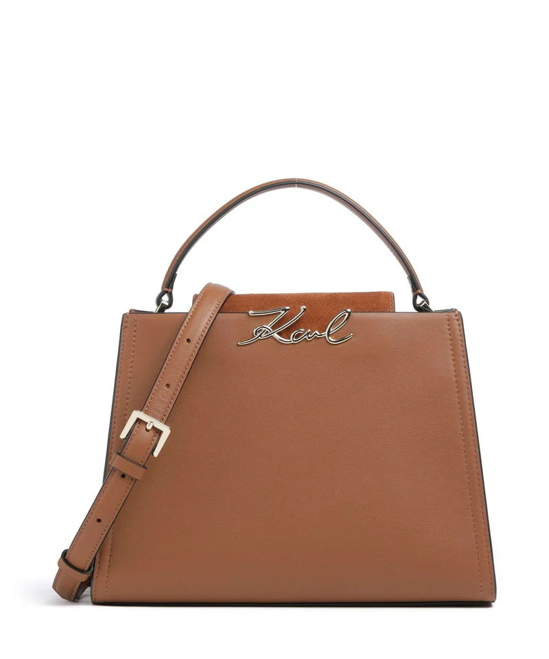 Karl Lagerfeld K/Signature Medium Handtasche dark tan