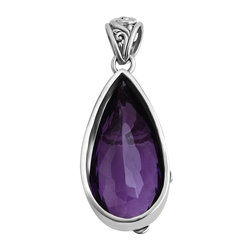 Royal Bali - Prasiolith Anhänger, 925 Silber, ca. 26.74 ct