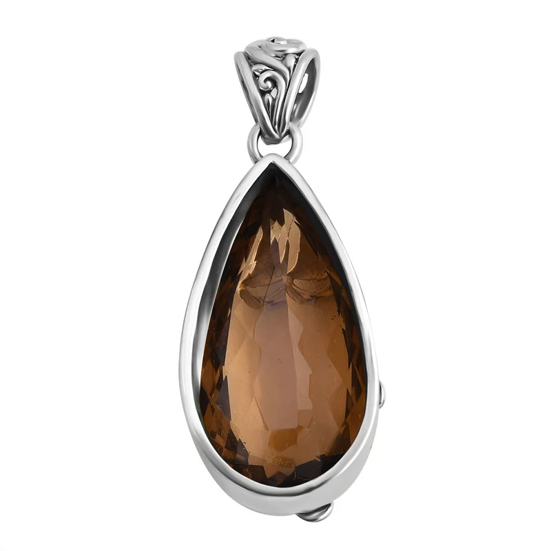 Royal Bali - Prasiolith Anhänger, 925 Silber, ca. 26.74 ct