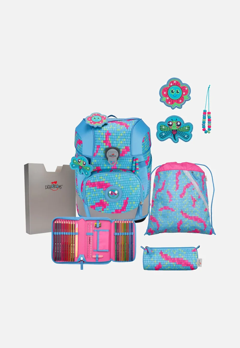 ErgoFlex Tiny Set Happy Pixel - Schulrucksack