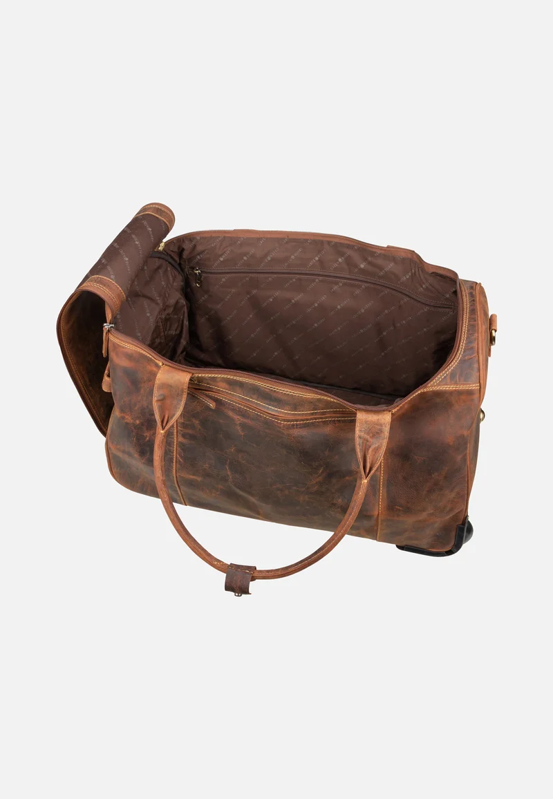 Vintage Traveller 1736 Sattelbraun - Reisetasche mit Rollen