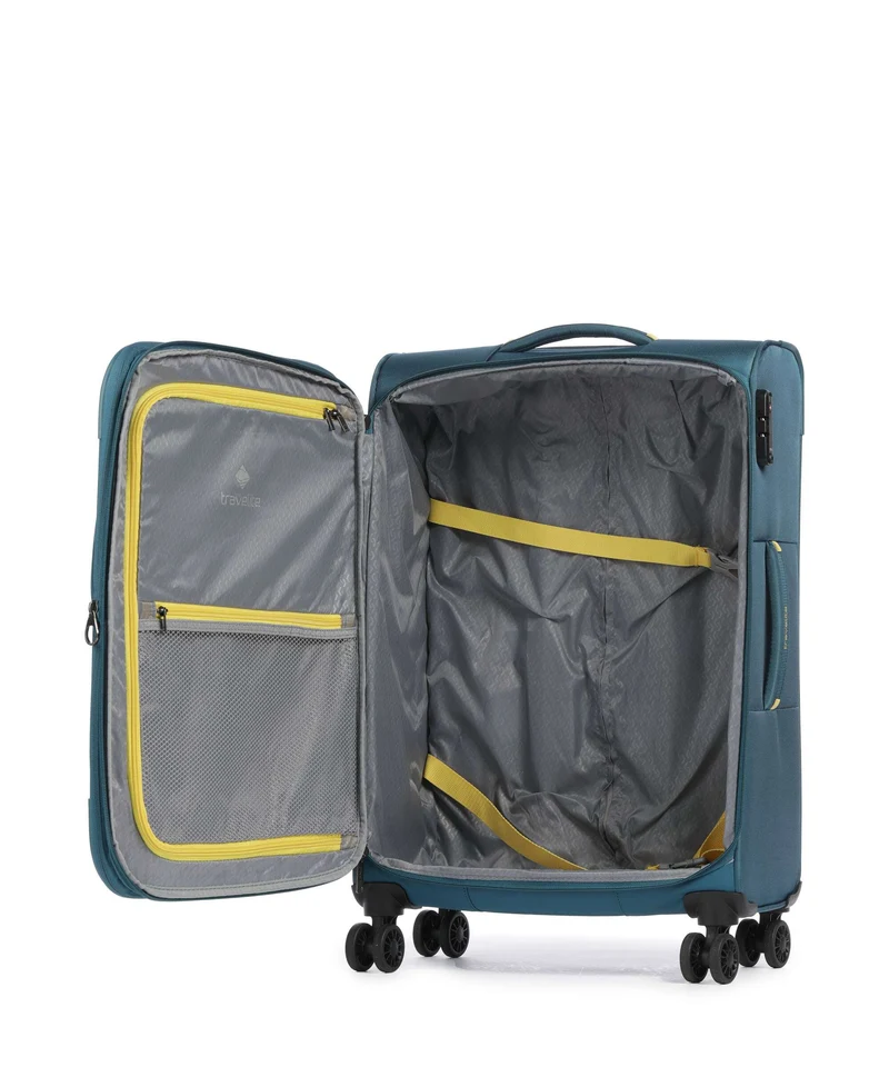 Travelite Umbria 4-Rollen Trolley Set petrol
