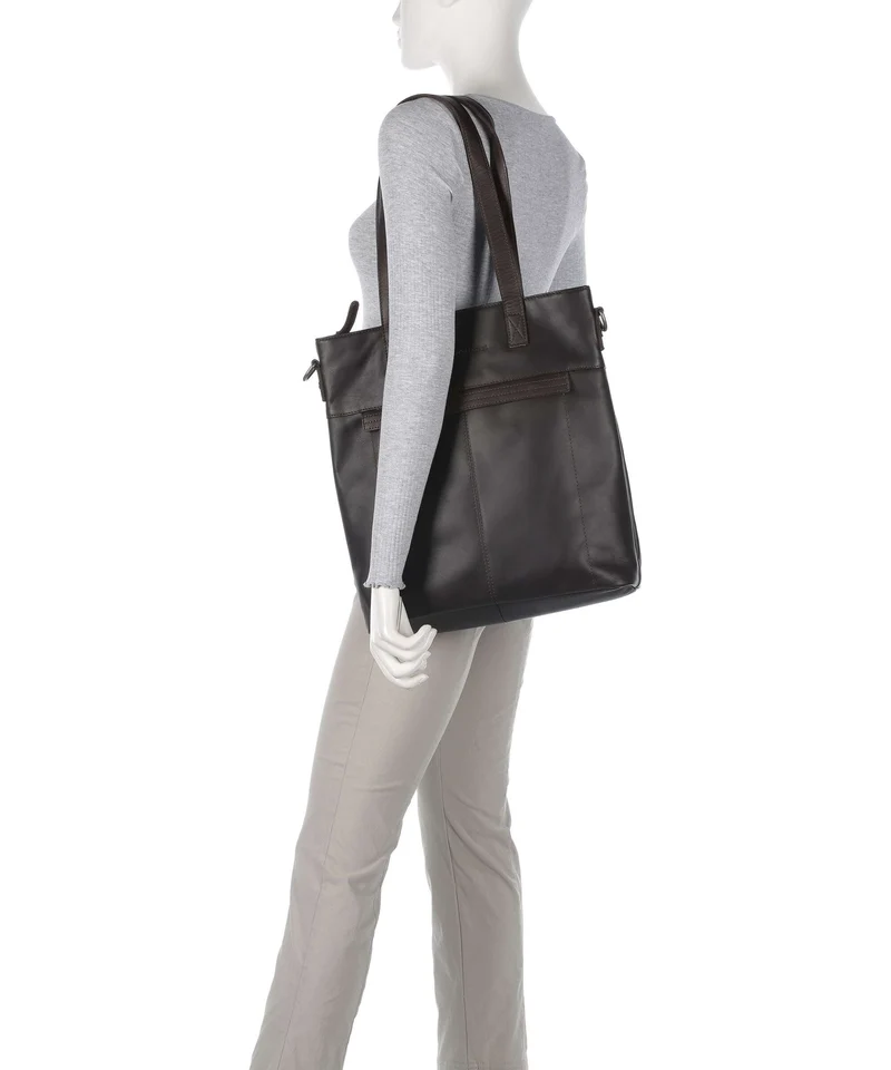 The Chesterfield Brand Wax Pull Up Cow Nunavik Shopper brown