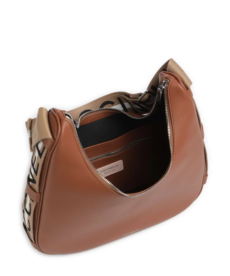 Coccinelle Raquel Beuteltasche cognac/noir