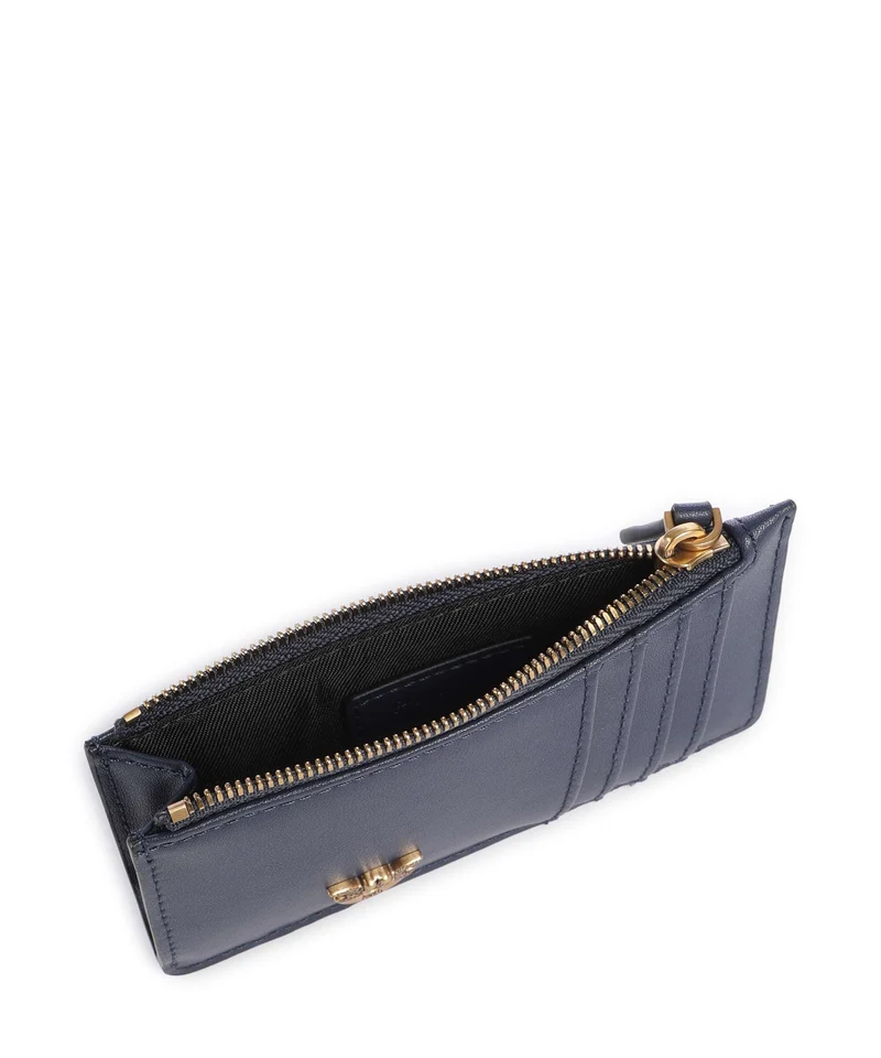 Pinko Airone Kreditkartenetui blu indaco ombroso/antique gold