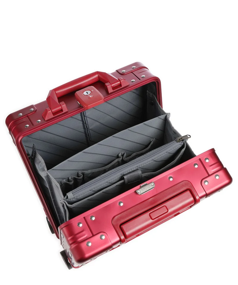 Aleon Carry-On 4-Rollen Trolley ruby