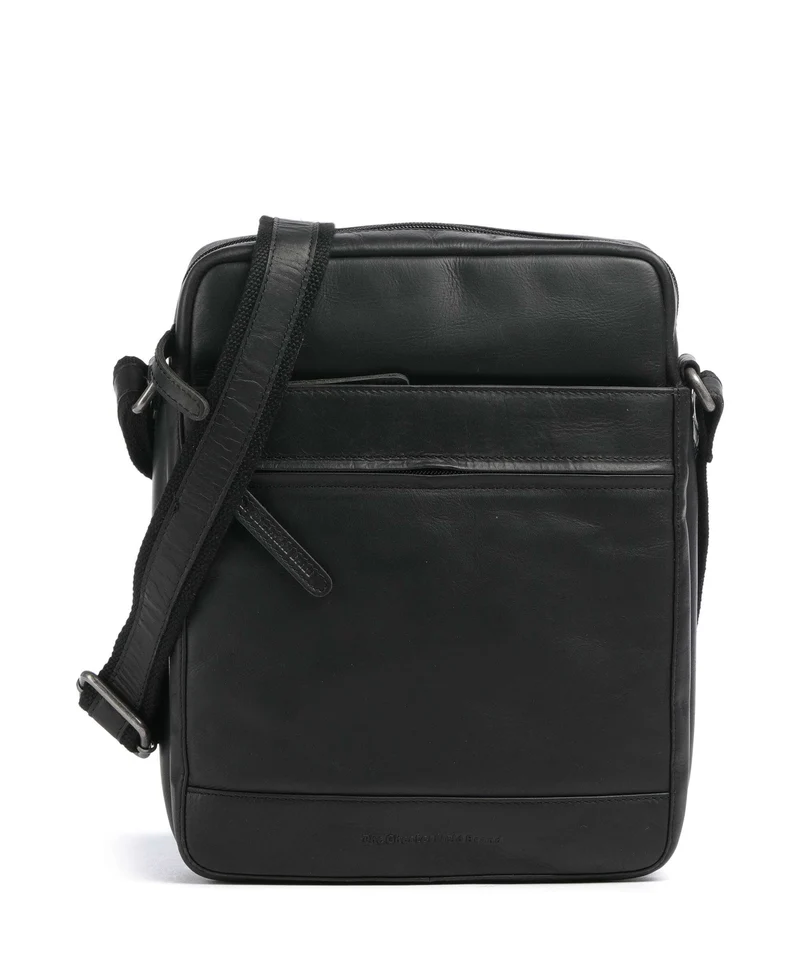 The Chesterfield Brand Wax Pull Up Cow Anzora Umhängetasche black