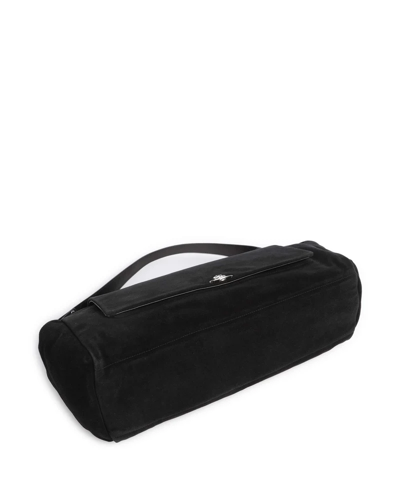 Vivienne Westwood Hazel Suede XL Beuteltasche black