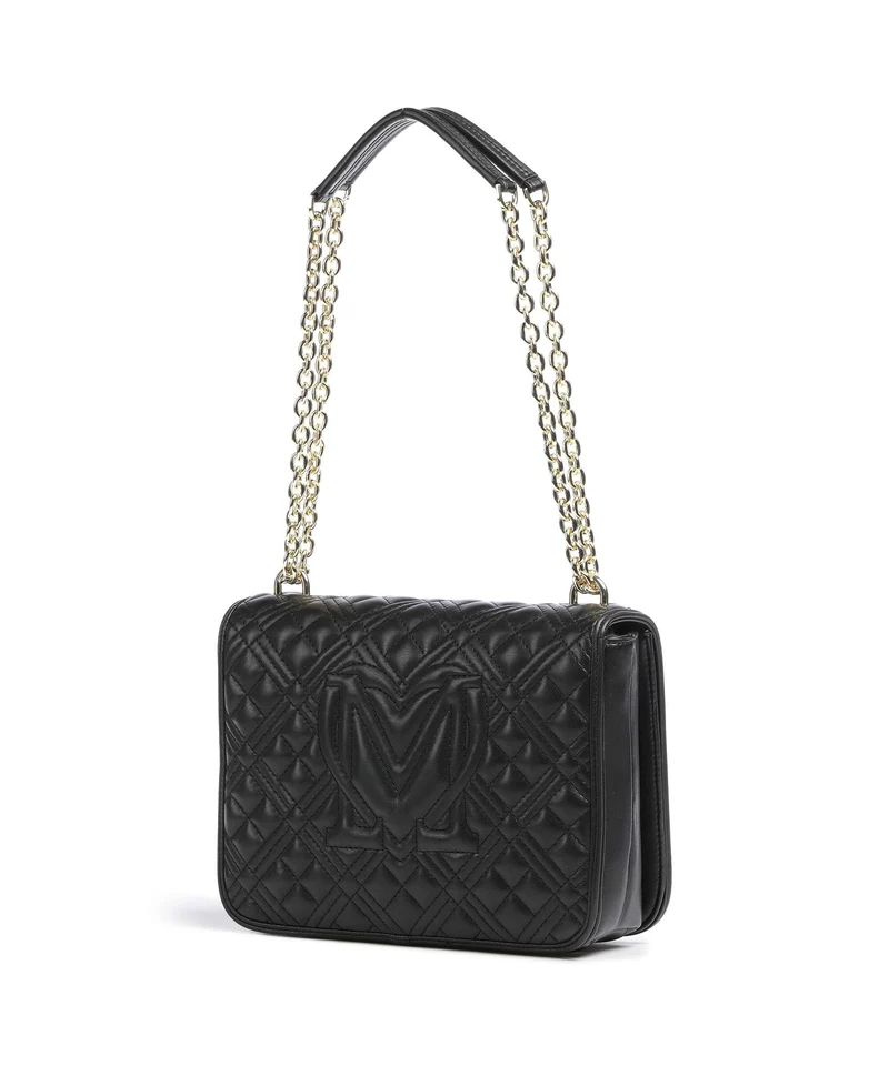 Love Moschino Quilted Schultertasche nero