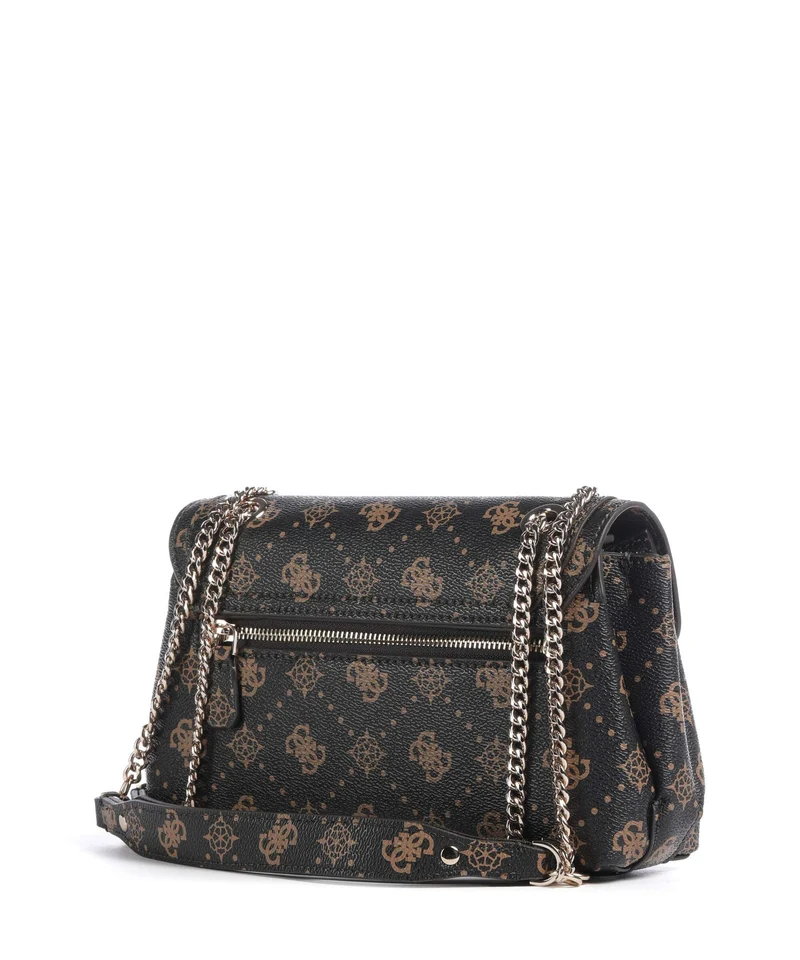 Guess Silia Schultertasche espresso logo